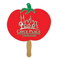 Digital Fruit Fast Fan w/ Wooden Handle & Front Imprint (1 Day)